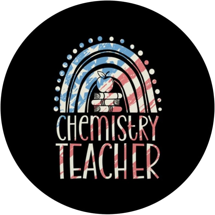 Chemistry Teacher Bohemian Rainbow Wholesome Aesthetic PopSockets Adhesive PopGrip image 3