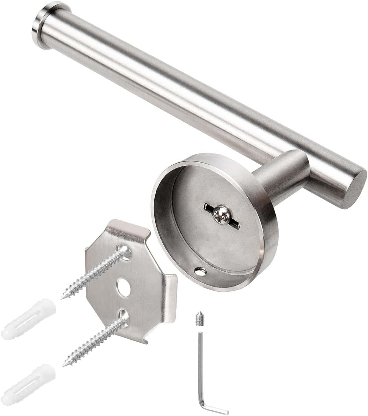 Brushed Nickel Stainless Steel Wall Mounted Toilet Paper Holder Set