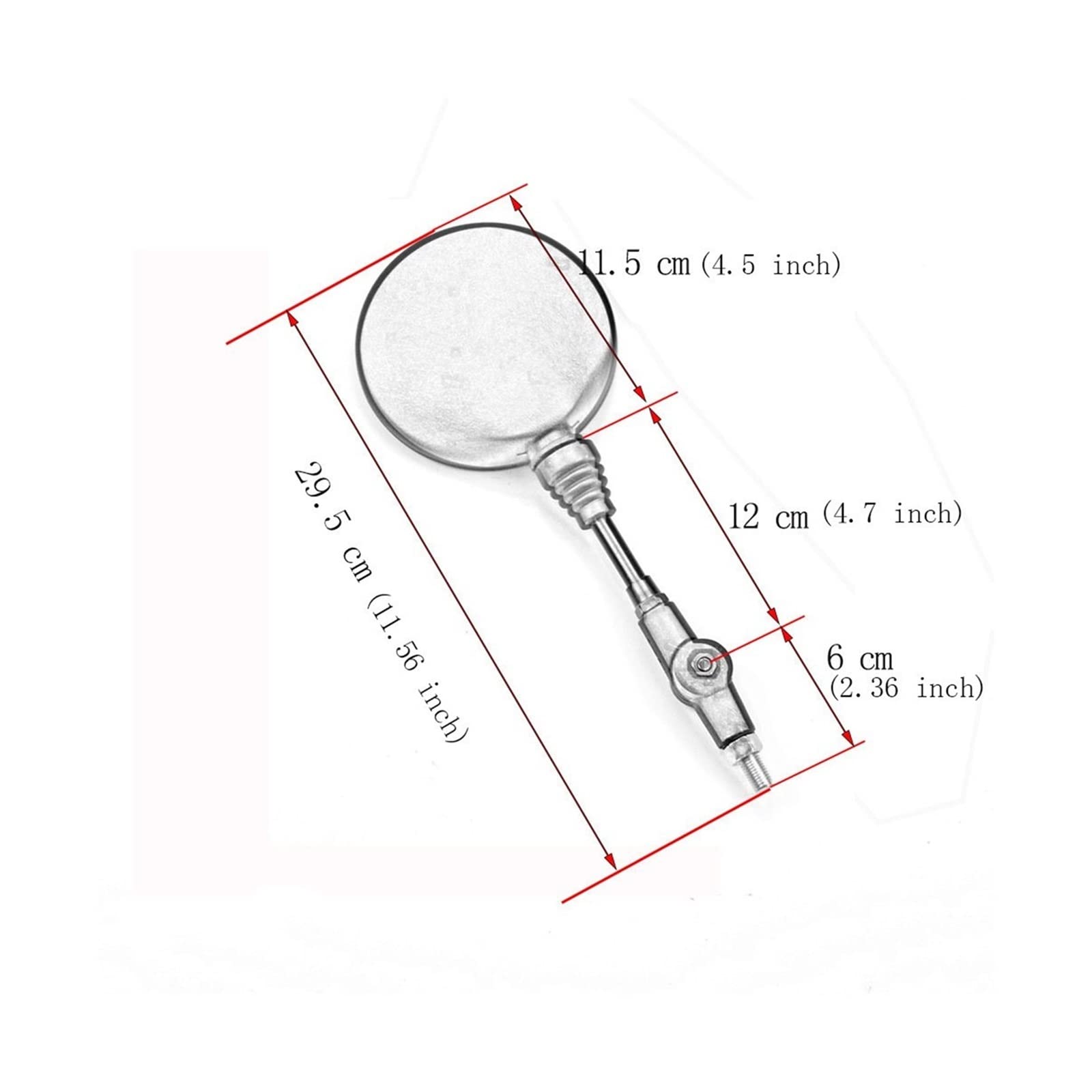 Motorcycle Rearview Mirrors Pour Kawasaki Moto Guidon Réglable Vélo Équitation Rond Ellipse Miroir 1 Ensemble Rétroviseur Vélo Rétroviseurs Moto