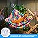HaiFafafaing Hanging Reptile Hammock - Double-Layer Soft Bearded Dragon Hammock - Breathable Habitat Decoration Hanging Swing for Lizard Gecko Chameleon with Suction Cups