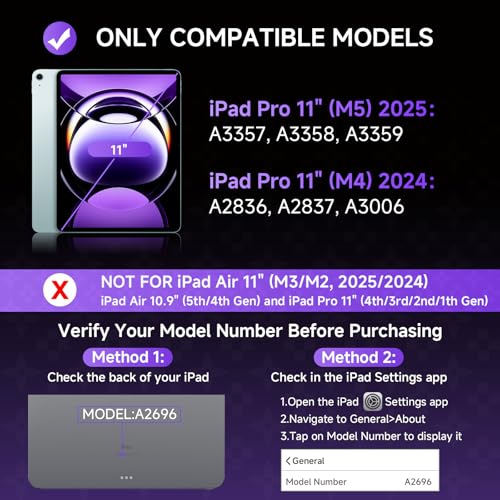 Image of Clear Wireless Keyboard Case for iPad Pro 11 Inch (M5 /M4) 2025 /2024 with Pencil Holder & Multi-Touch Trackpad, Visible PCB, 3-Brightness & 7-Color Backlight, 360 Rotating Stand,Purple