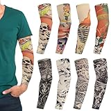 tattoo strumpfband revolver Weiches Material: Die Tattoo armstrumpf bestehen aus elastischem Polyestergewebe, sind Sonnenschutzmittel und atmungsaktiv, für Männer und Frauen geeignet und werden an Händen und Füßen getragen, sodass Sie sich von der Masse abheben und Ihre Persönlichkeit zeigen