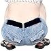 YYST Pants Hip Hugger Back Belt Eliminates Back Gaps 2/PK