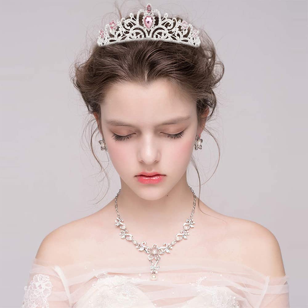 Elegant Silver Tiara Kyana Silver CZ Bridal Tiara – Elegant Silver Wedding Crown  main image 4