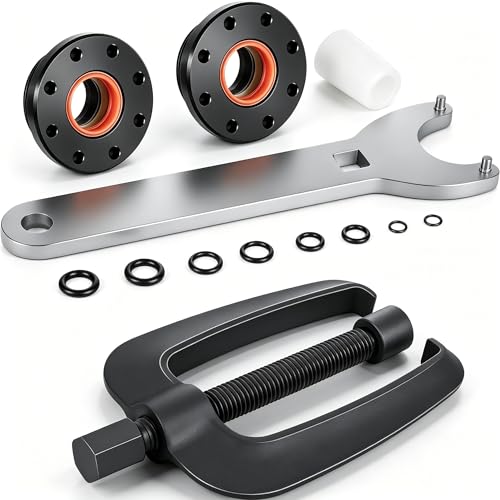 HC5345 Seal Kit Fit for Seastar Front Mount Hydraulic Steering Cylinder Seal Kit #HS5157 & Steering Support Bracket Puller for SeaStar HC5345 HC5348 HC5358 & More