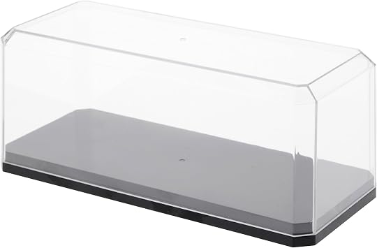 Pioneer Plastics 143C-BB-UV Clear Plastic Display Case with Black Base for 143 Scale Cars UV Resistant, 6.125" W x 2.625" D x 2.25" H