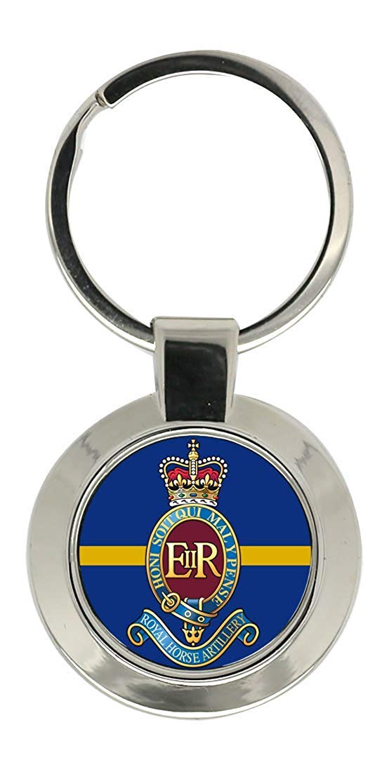 Giftshop Uk Unisex Silver Coloured Metal 7Th Parachute Regiment Royal Horse Artillery, British Army Key Ring