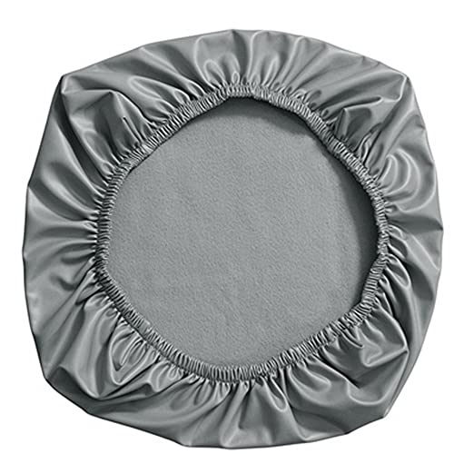 Bestenrose Waterproof Office Desk Chair Cover PU Leather Computer Chair Covers Chair Slipcovers Removable Rotating Chair Seat Cushion Protector Cover (Grey - Image 3