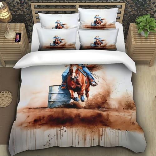 Housse de couette rhinocéros 3D parure de lit king size 220x240 microfibre pour garçon