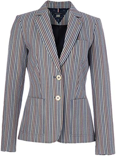 Tommy Hilfiger Women s Classic Two Button Blazer, Midnight Multi, 16