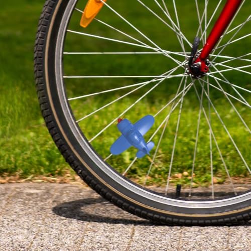 Accesorios para bicicleta Winkee con diseño de avión para radios 2