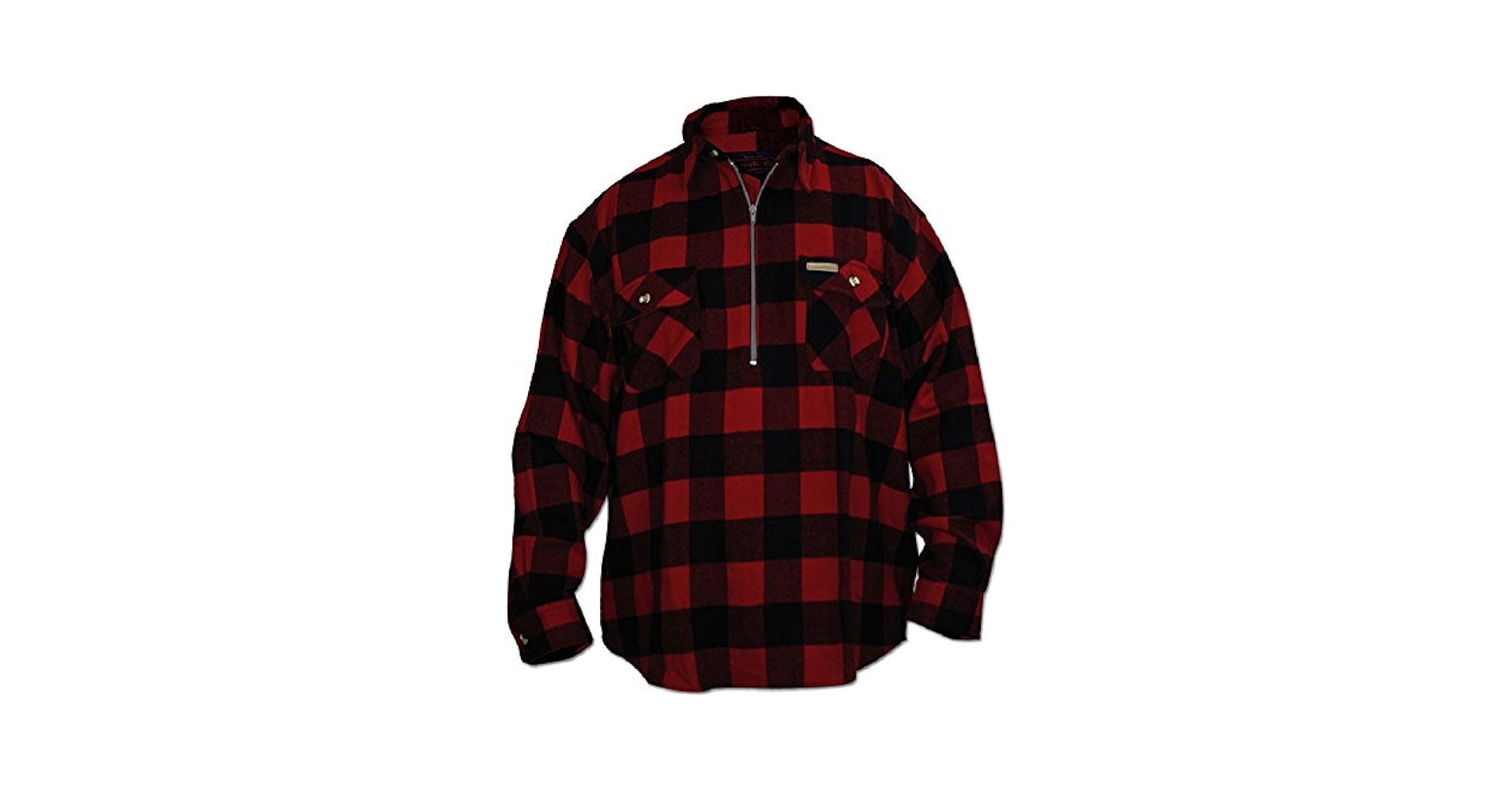 Amazon.com: Hickory Shirt Co. Buffalo Plaid Classic 1/2 Zip