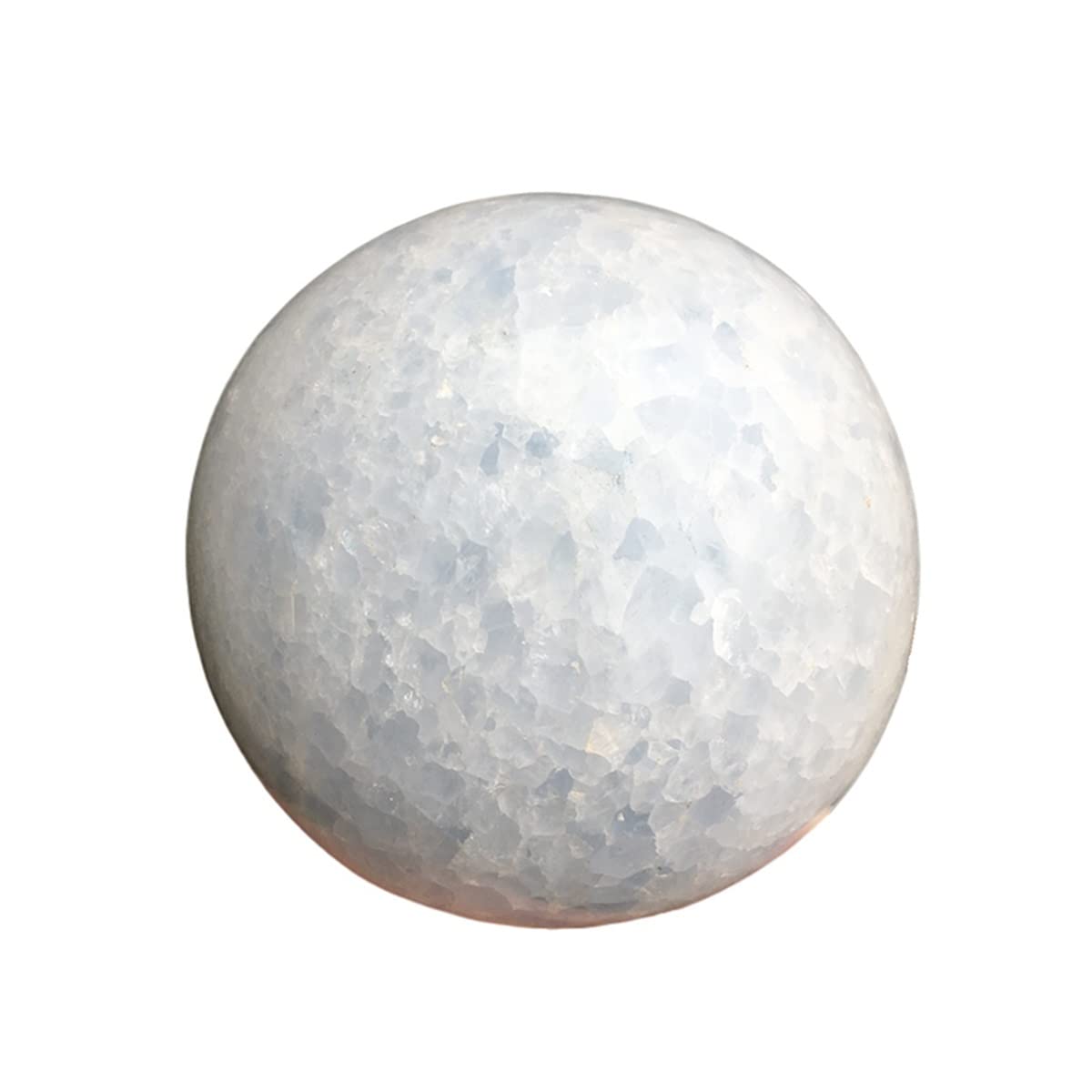 Cristal de meditación Natural Bola de Cristal de celestita Natural de 5 cm, for la decoración del hogar Piedra de Cristal (Size : 9.5-10cm)