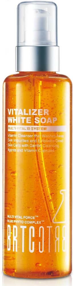 BRTCVitalizer White Soap, Vitamin Cleanser That Washes Away Skin Impurities and Exfoliates Dead Skin Cells With Vitamin Capsules - 200 mL