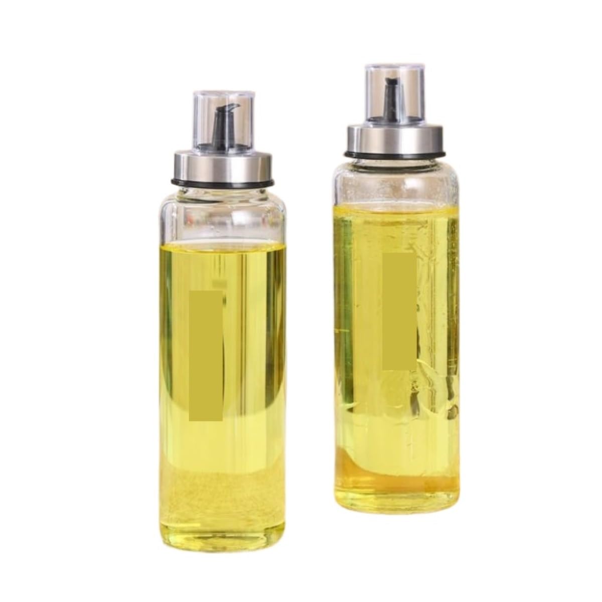 Dispenser per Salsa di Soia Set di 2 Bottiglie di Condimento for Cucina in Vetro for Uso Domestico, Prevenzione delle Perdite di Olio Contenitore Dell'olio