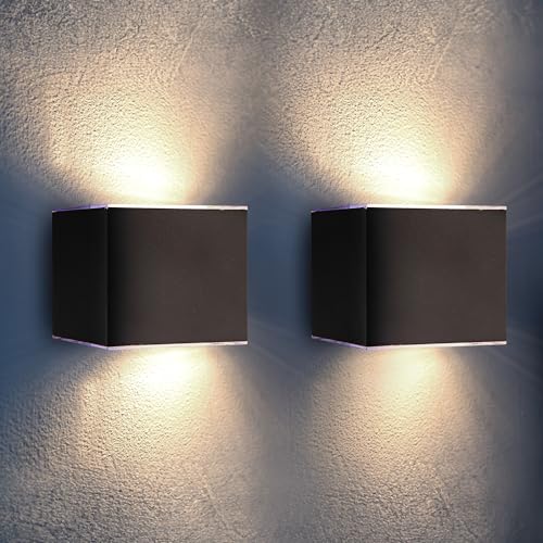 Proxinova Applique Murale Exterieur Solaire LED, Lampe à Double Luminaire Exterieur avec Capteur...