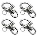 GaiRen Swivel Eye Snap Shackle Quick Release, 3-1/2'' Bail Rigging Stainless Steel for Marine Sailboat Spinnaker Halyard (4 Pack)