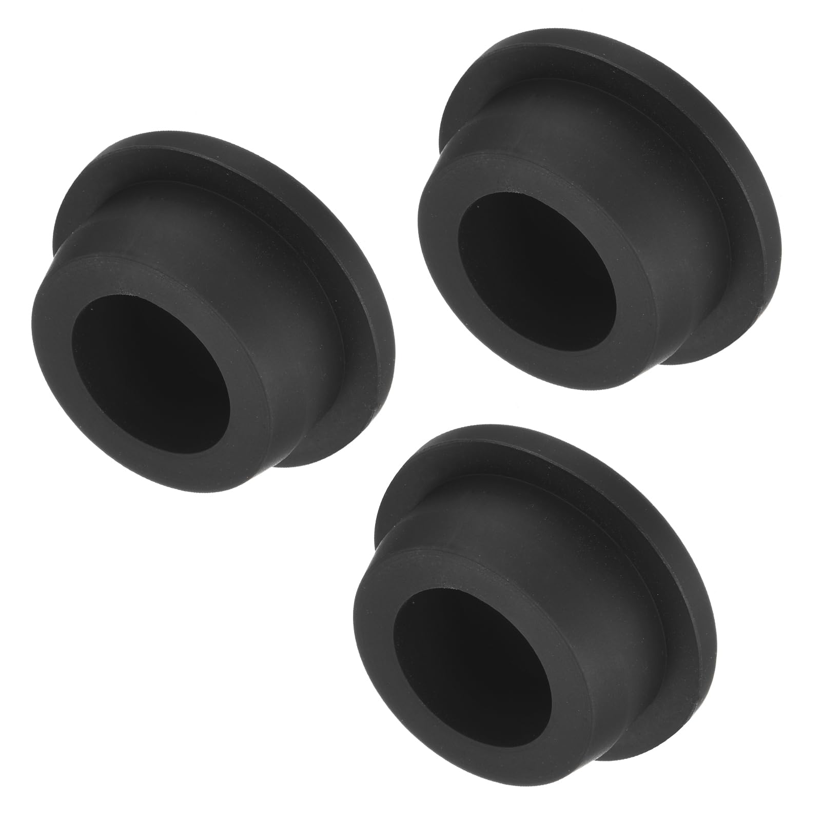 uxcell High Temp Silicone Plug Mount Dia 28mm/1.1 inch t Shaped Rubber Stopper Hole Plugs for Powder Coating Plating Waterproof Plugs Sealing Plugs Black Pack of 3(OD 35mm)