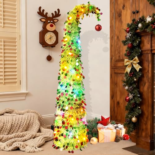 5ft Pop-Up Tree with Lights Instant Party Decoration for Garden
