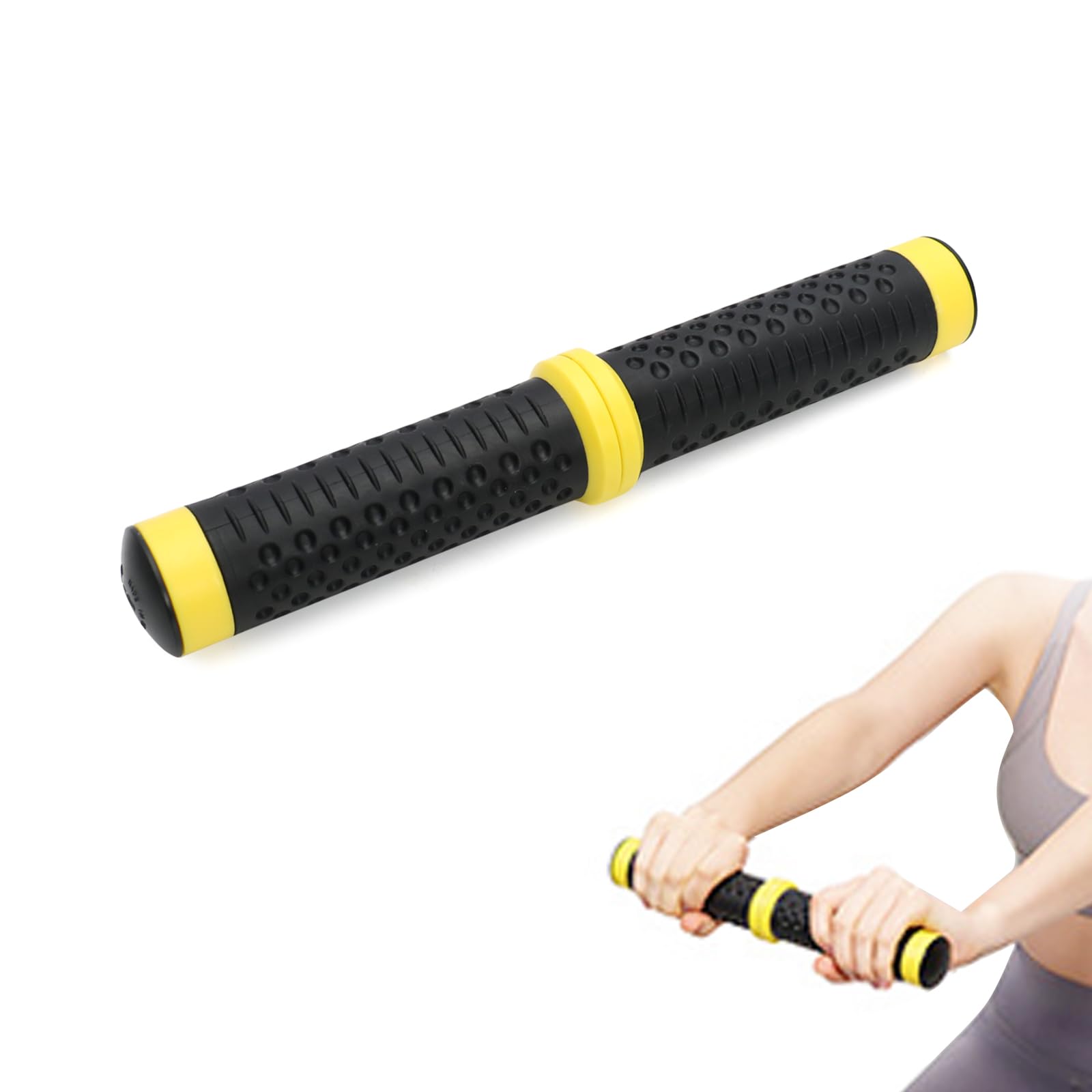 Twist Grip for Resistance Bar: Resistance Bar for Physical Therapy - Twist Grip Strength Trainer Hand Exerciser Bars Arm Wrist & Elbow Strengthener(Yellow-44lb)
