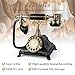 HSCY Audio Guest Book Wedding Phone, Audio Guest Book Record Customized Audio Messages Guest Book Alternatives Classic Rotary Phone for Parties Birthdays Rentals Confessions Special Occasions(Black)