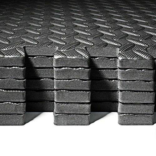 IMIKEYA Tapete de exercício para quebra-cabeça 0,4 cm de espessura de espuma EVA interligada azulejo