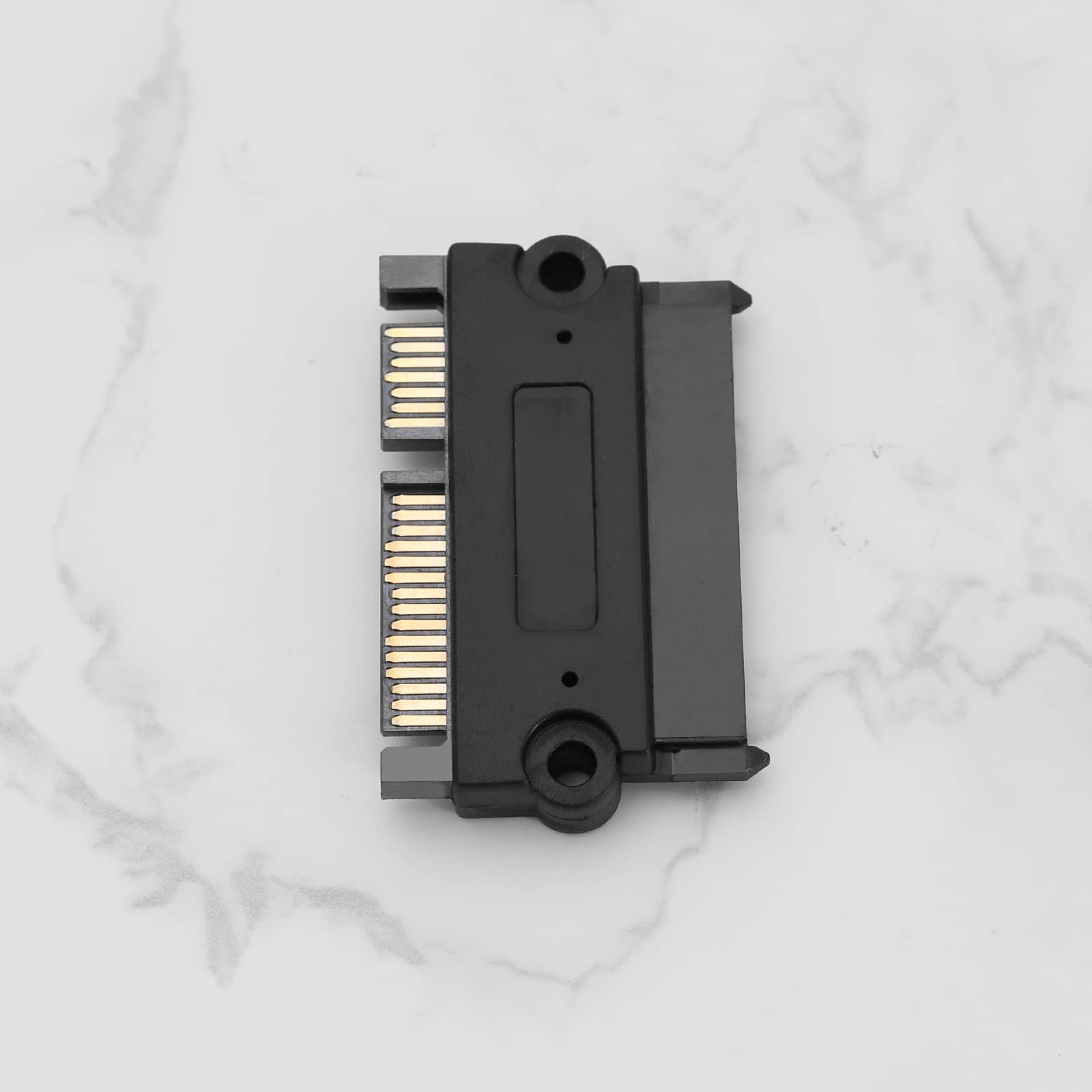 SATA 22Pin 7+15 wtyczka na gniazdo adapter do dysków twardych, napędów optycznych, dysków Solid State Drives czarny