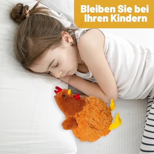 Kuscheltier Huhn, Weiches Plüsch Huhn Spielzeug, Huhn Kuscheltier, Huhn plüsch, Niedliches Huhn Geschenk Für Kinder Und Tierliebhaber, 22 cm Hoch, Ideal Als Dekoration Und Zum Kuscheln