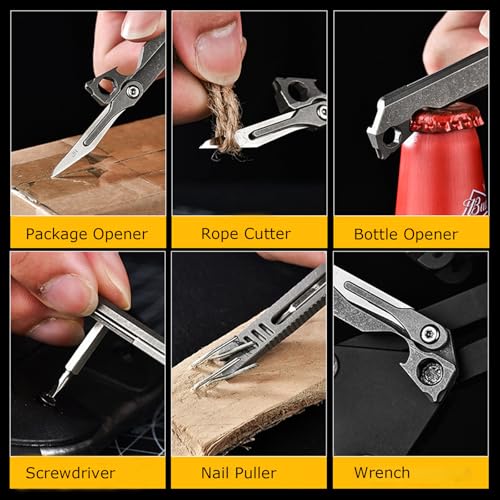 Décapsuleur en titane EDC : l'excellence d'un mini outil multifonction durable