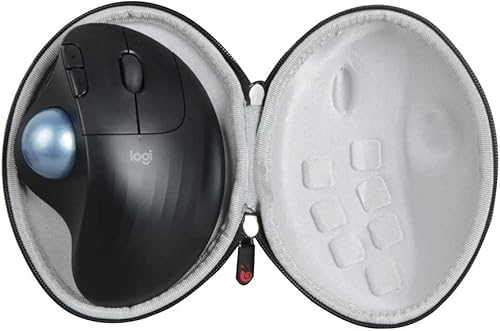 Hermitshell Estuche rígido de viaje para Logitech Ergo M575S /Logitech M575 Ratón USB inalámbrico ergonómico Trackball