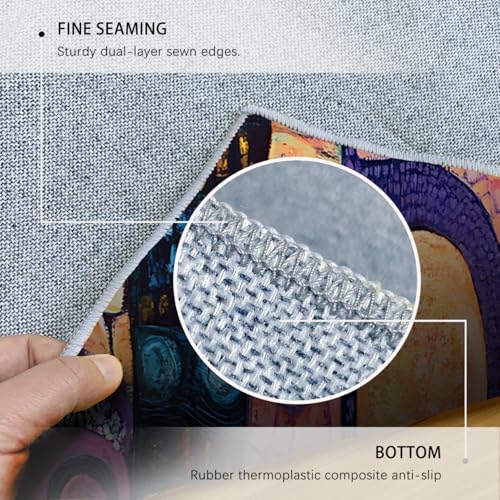 Tapis d'accent lavable et confortable pour protéger le sol du salon - 7