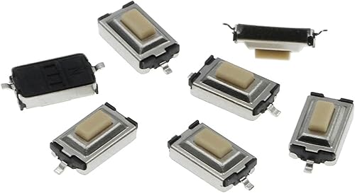Miniatura 3 de HALONE 1000PCS Touch Micro Switch 3X6X2.5MM 3 * 6 * 2.5 SMD White Button Head (Color  1)