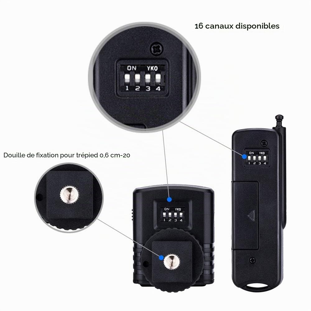 Télécommande sans Fil pour déclencheur Fujifilm Fuji X-M5 X100VI X-T5 X-T3 X-T4 X-T2 X100V X-H1 X-Pro2 X-T30III X-T30II X-T30 X-T20 X-E5 X-E3 X-T100 X-A5 X100F XF10 GFX 100S 50S 50R