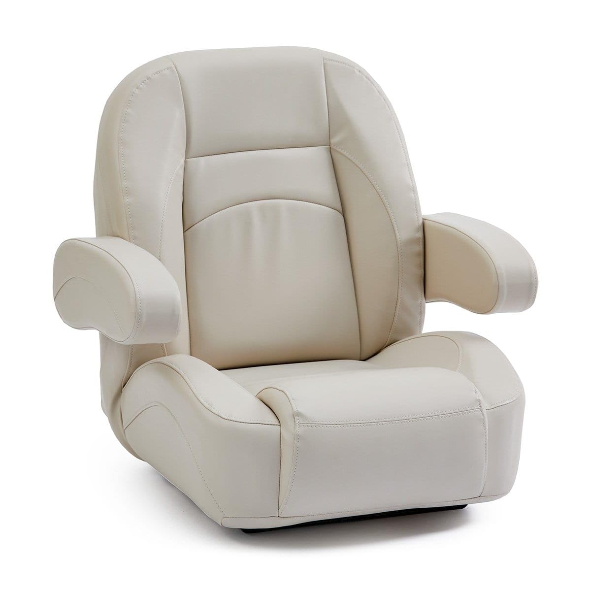 DeckMate Low Back Pontoon Helm Chair - Ivory