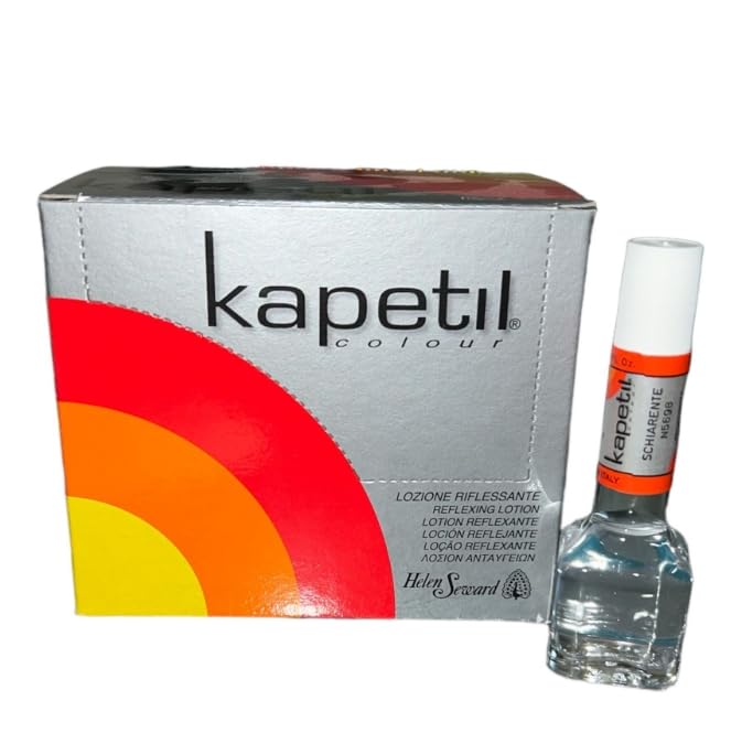 Kapetil, Lozione Riflessante e Fissante, 12 Fiale da 17ml - Schiarente 11, Ravviva e Protegge il Colore, Per Capelli Naturali e Tinti