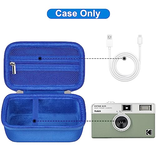 Funda rígida para cámara Kodak EKTAR H35 color azul miniatura 2