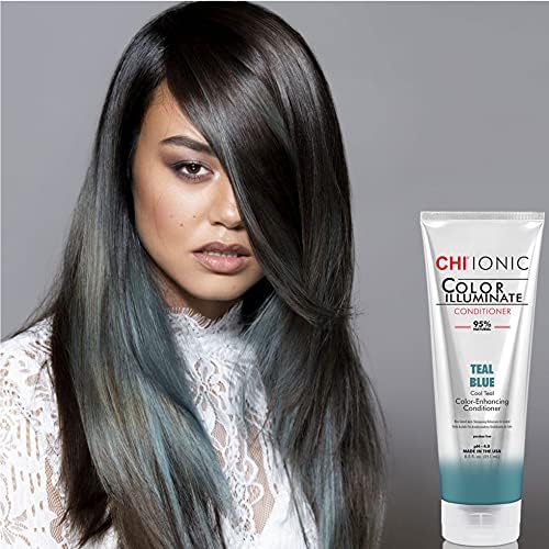 CHI Ionic Color Illuminate Conditioner, Teal Blue, Color Enhancing Conditioner, 251 ml - Image 5