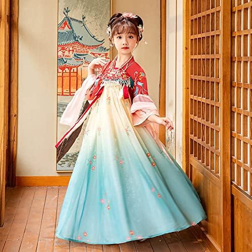 Vista 5 de AINIFU China Angel Hanfu - Vestidos de princesa de hadas para niñas de 4 a 16 años