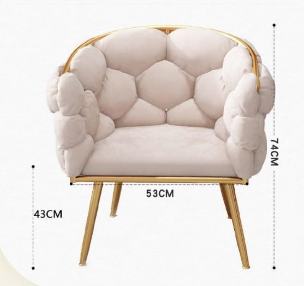 Negosu女性用メイク椅子 寝室用 ラグジュアリーな化粧台用脚凳 シンプルでモダンなデザイン 家庭用 背もたれ付き ネイルアート用