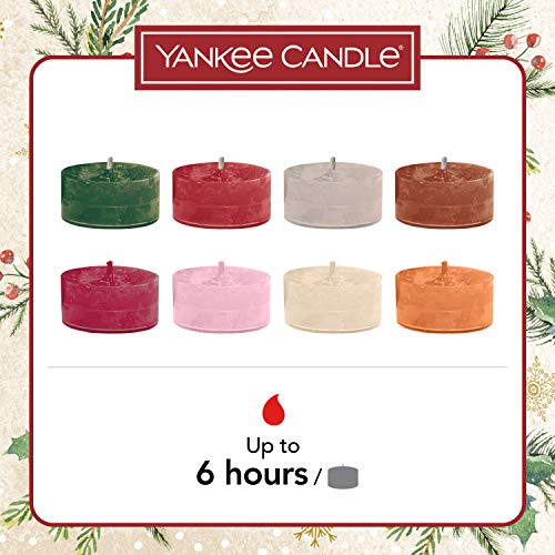 51seNgfKO9L Yankee Candle Couronne calendrier de l'Avent | Coffret cadeau de bougies parfumées de Noël | 24 bougies chauffe-plat et 1 photophore | Collection Magical Christmas Morning