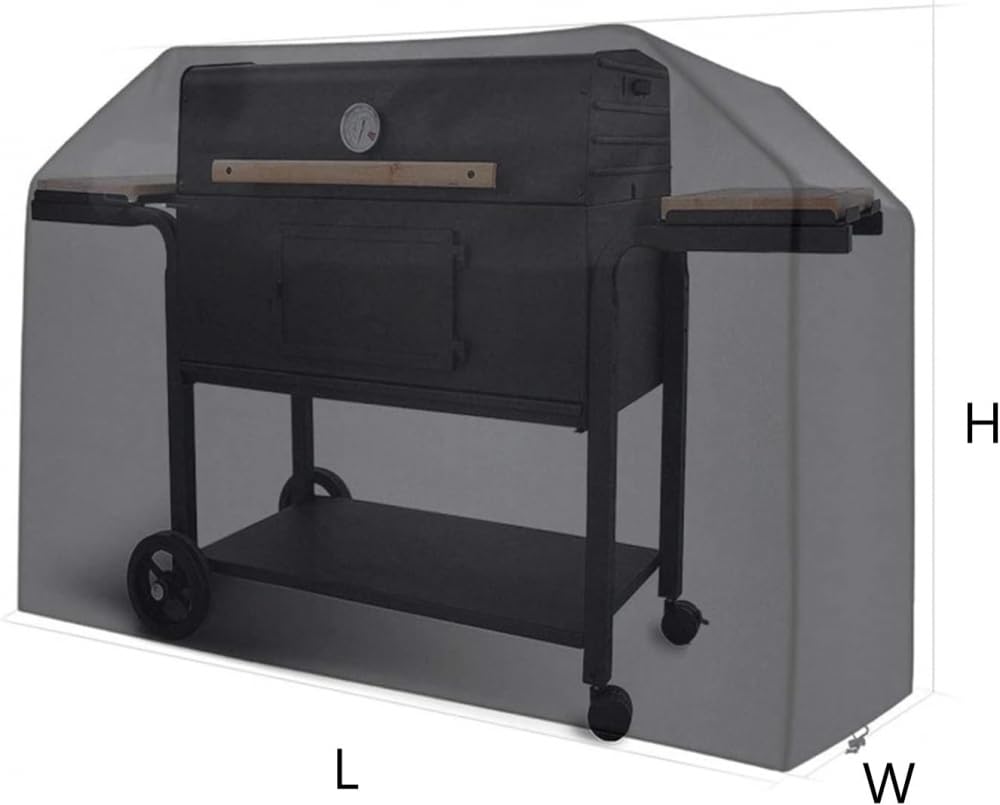 Housse imperméable pour barbecue à gaz 100 x 60 x 150 cm, ajustement universel, noir, accessoire de barbecue pour barbecue en plein air