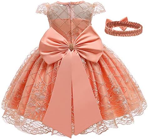 Amazon Lzh ベビー ドレス セレモニードレス 子供服 フォーマル 赤ちゃんドレス 子供ドレス 新生児 リボン 出産祝い お宮参り 七五三 結婚式 お誕生日 プレゼント 記念写真 ベビー用 ワンピース スカート ヘッドバンド付き フォーマル 通販