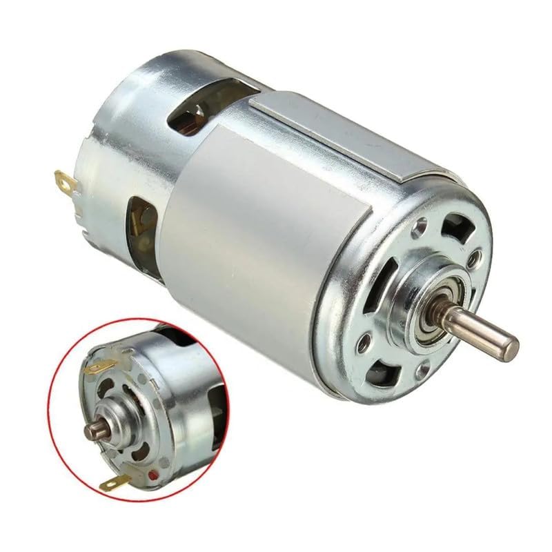 Image of ERH India Large Torque 12V DC 775 Motor Ball Bearing 21000RPM High Speed for Mini Drill Machine, Fan, DIY Electronic Projects