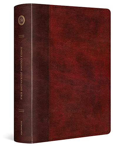ESV Single Column Journaling Bible, Large Print (TruTone, Burgundy/Red, Timeless Design): Holy Bible, English Standard Version
