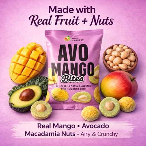 Wise Harvest Freeze Dried Avo Mango Bites, 10 Snack Pouches - image 5