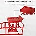2 Pack Hydraulic Car Ramps 5T 10000lbs Low Profile Car Lift Service Ramps Truck Trailer Garage,Height Hydraulic Vehicle Ramps (Red)
