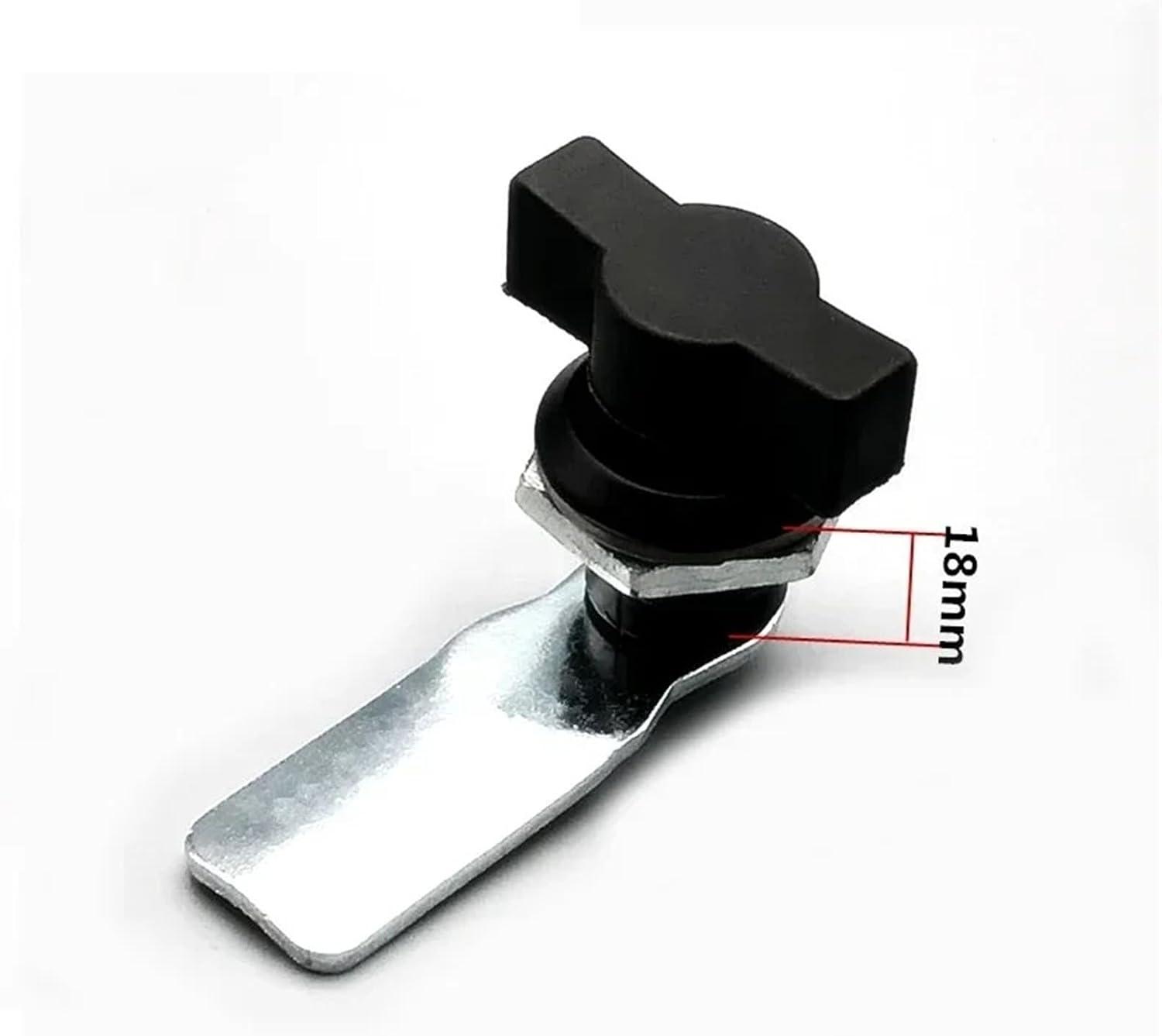 18-60mm Keyless Handle Lock is Used in Electric Cabinet Industrial Distribution Box MA098(18mm Black)