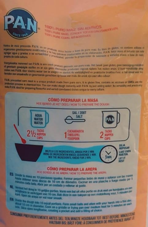 Harina PAN Pre-Cooked Yellow Maize Meal - 1kg