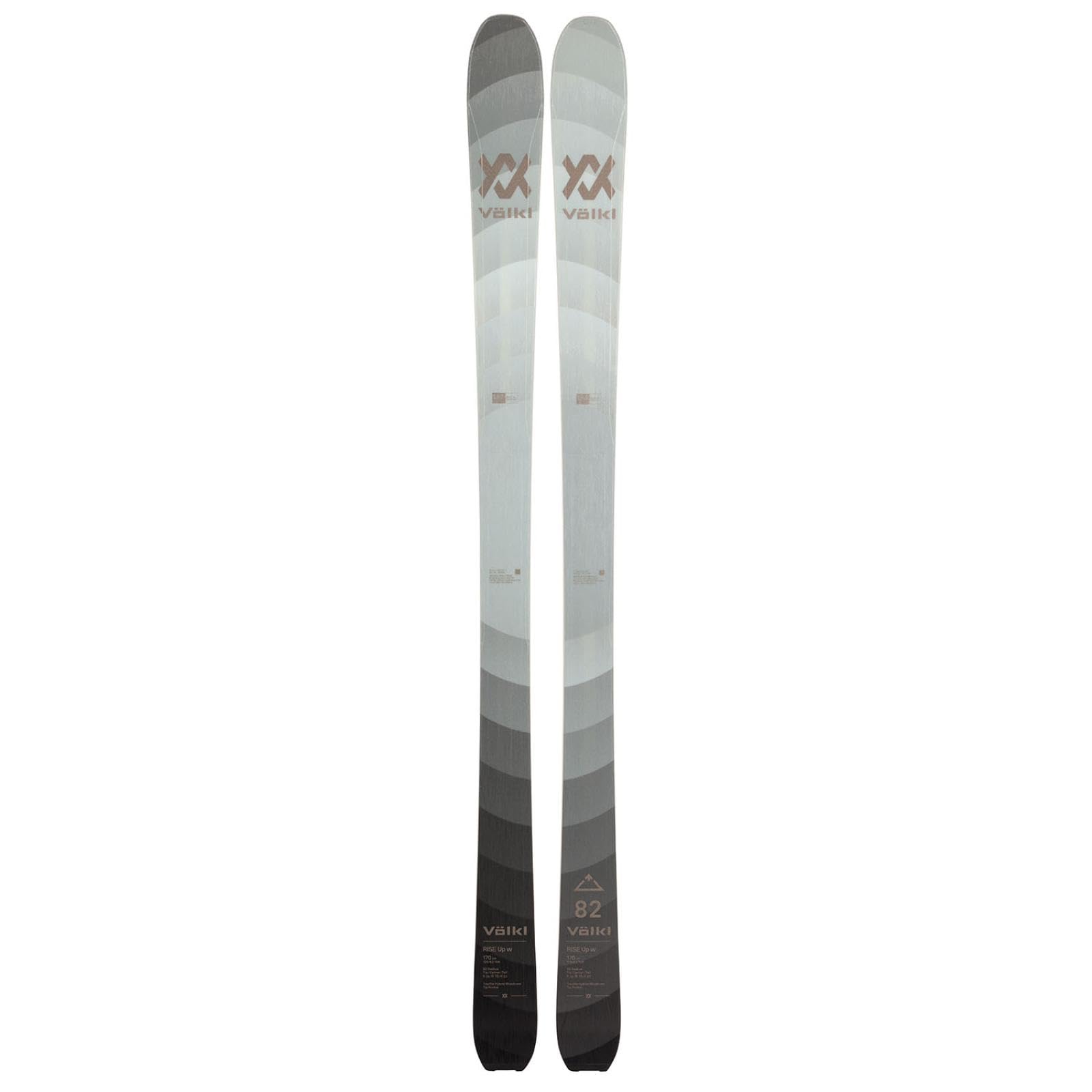 Volkl - Skis Seul (sans Fixations) Rise Up 82w Gris Femme - Femme - Gris