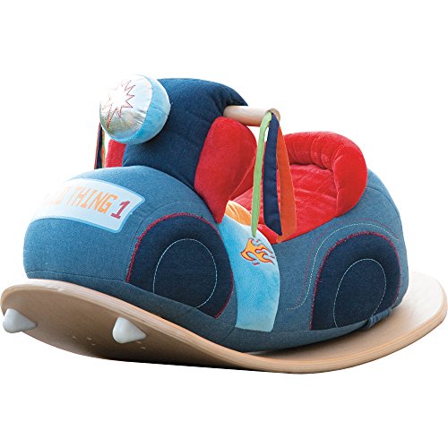 roba Schaukelmotorad, Schaukelspielzeug mit weicher Stoff-Polsterung,...